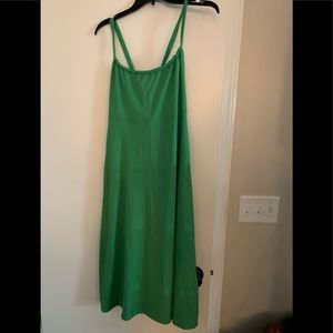 The North Face green tie back dress M